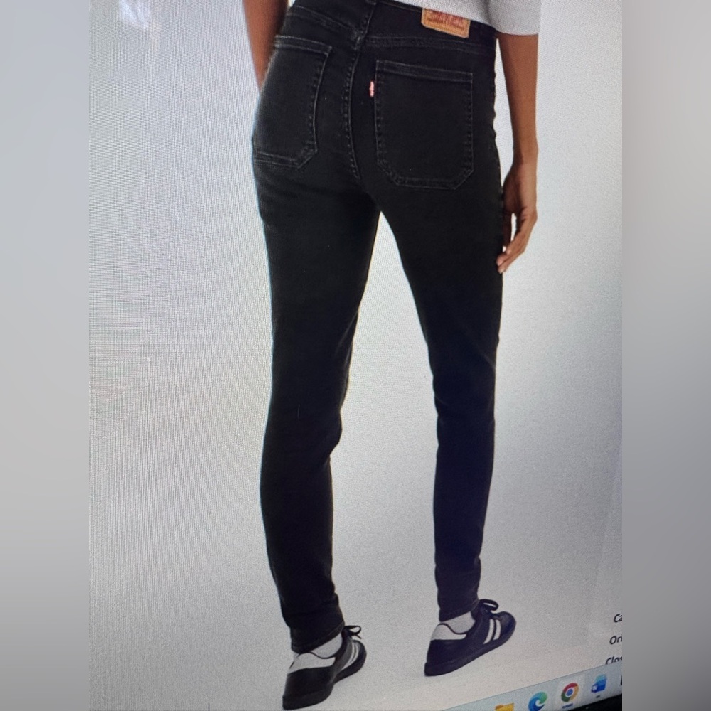 Levi's Women's Black Jeans 721 Utility Skinny 29 x 30